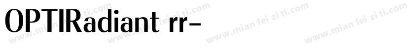 OPTIRadiant rr字体转换